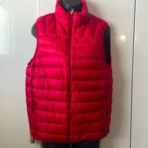 Red puffer vest - sz XS men’s